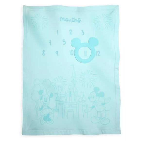 Disney Baby Milestone Blanket in Blue - Picture 1 of 5